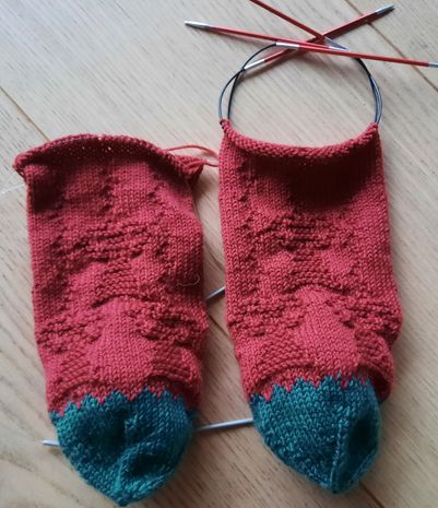 Meine Glöckchen Advents Socken Variante 2 .