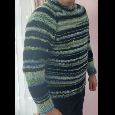 Mein Mann ist glücklich mit seinem neuen Pullover 🥰