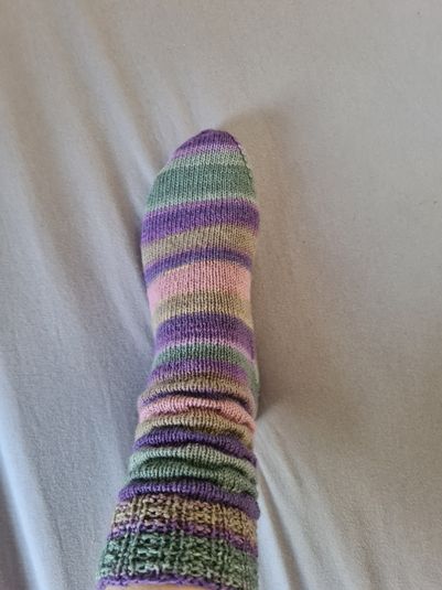 Jetzt hab ich das erste mal eine richtig coole Socke geschafft. 
