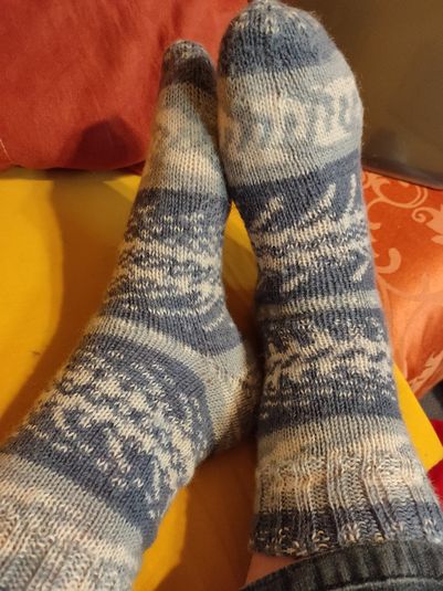 Die ersten Fjord Socks Socken, natürlich für meinen Mann. ? 
