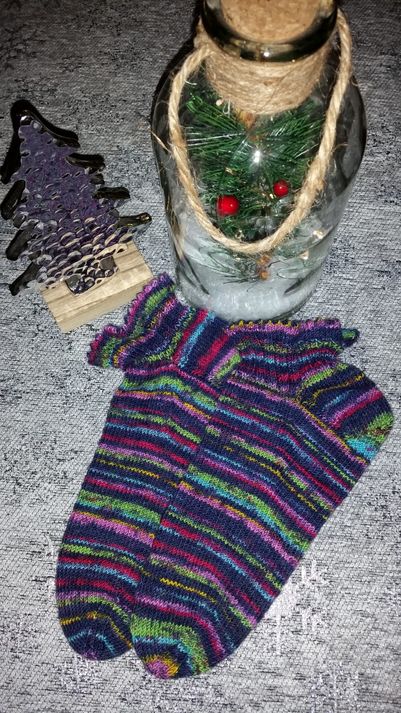 selbstgestrickte Socken (Weihnachtsgeschenk) 