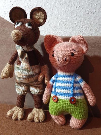 Maus mit Schwein &#8230;als Weihnachtsgeschenk für die Familie
