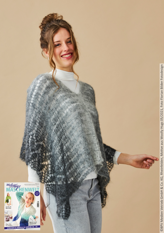 Poncho Dinner-Party | Anleitungsheft | Wolle Lace  | Häkeln | Woolly Hugs