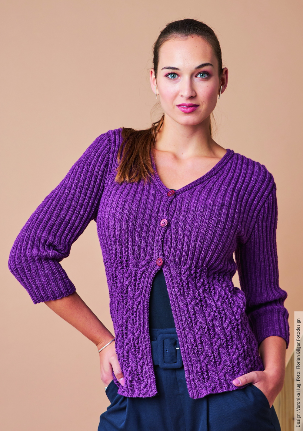 Strickjacke Highlight | Anleitungsheft | Wolle Merino Silk Socks Stretch, 4-fach  | Stricken | Veronika Hug, Woolly Hugs, Christophorus Verlag