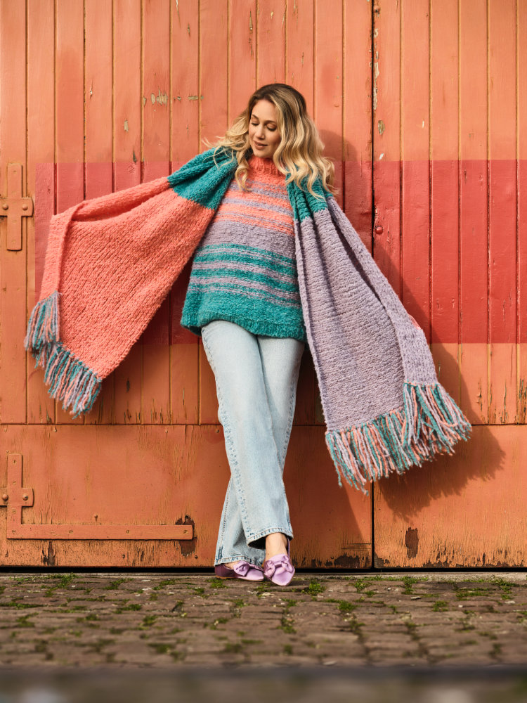 Schal Colorblocking | Anleitungsheft | Wolle Royal  | Stricken | Pro Lana Schal Colorblocking | Anleitungsheft | Wolle Royal  | Stricken | Pro Lana