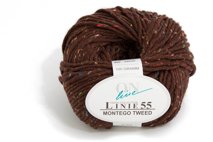 Montego Tweed Linie 55 *Aktion* (5 Knäuel Mindestabnahme) von ONline 0412 - senf