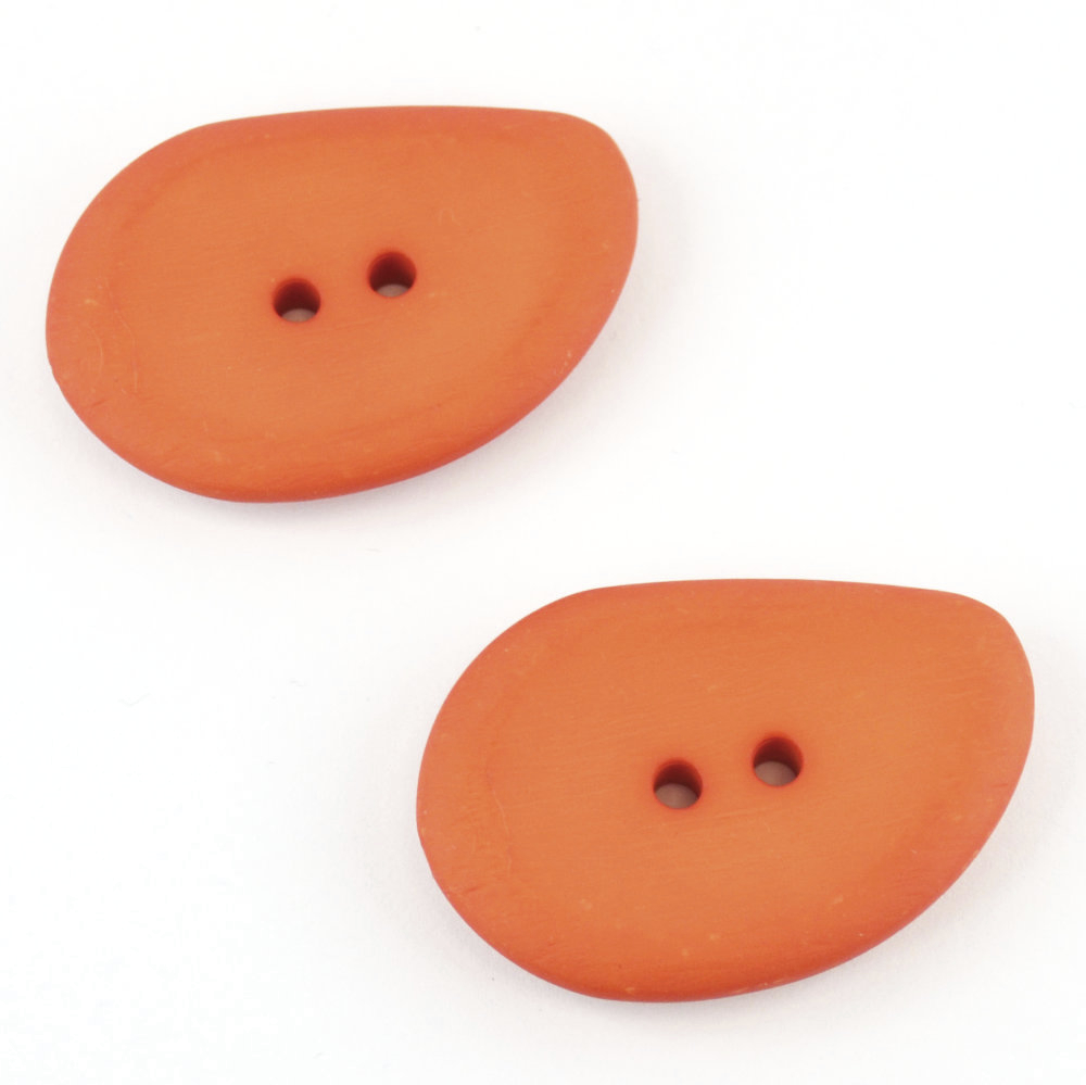 Polyesterknopf 54 mm orange