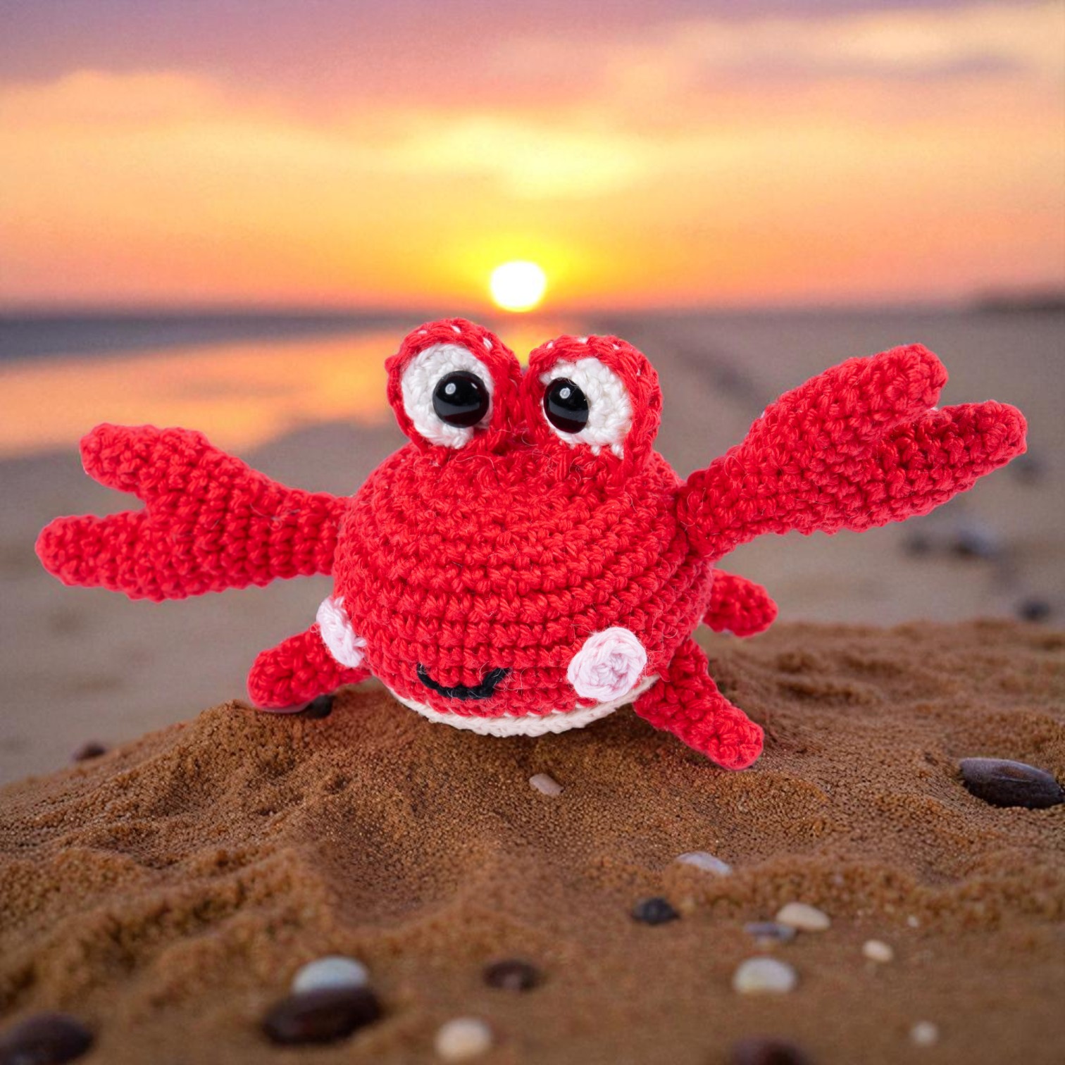 Krabbe Mimi - MyGurumi  | Wollpaket mit Basic Cotton 0031 - feuerrot | Häkeln | @magicloopscrochet Cansu Deniz-Öztürk Krabbe Mimi - MyGurumi  | Wollpaket mit Basic Cotton 0031 - feuerrot | Häkeln | @magicloopscrochet Cansu Deniz-Öztürk