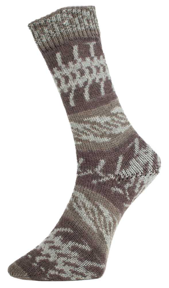 Fjord Socks - 4-fach Sockenwolle von Pro Lana 0194 - braun color