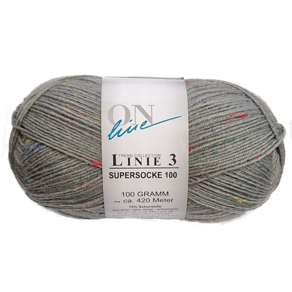 Supersocke 100 Linie 3 Tweed 4-fach von ONline 0804 Supersocke 100 Linie 3 Tweed 4-fach von ONline 0804