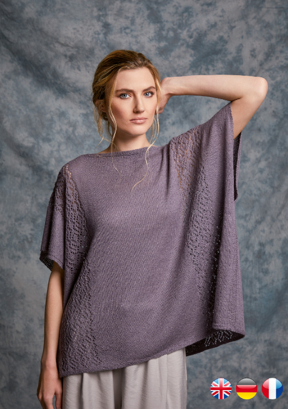 Pullover / Poncho Okra | Wollpaket mit Fine Lace | Stricken