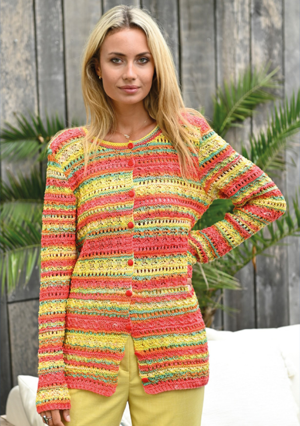 Ajourjacke | Einzelanleitung | Wolle Sandy Design Color Linie 165  | Stricken | ONline