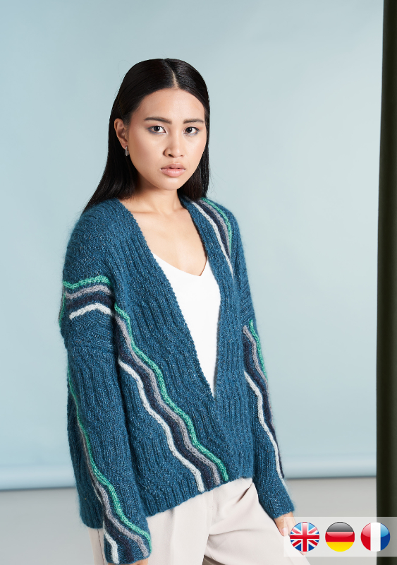 Pullover Lines | Wollpaket mit Kidsilk Haze | Stricken