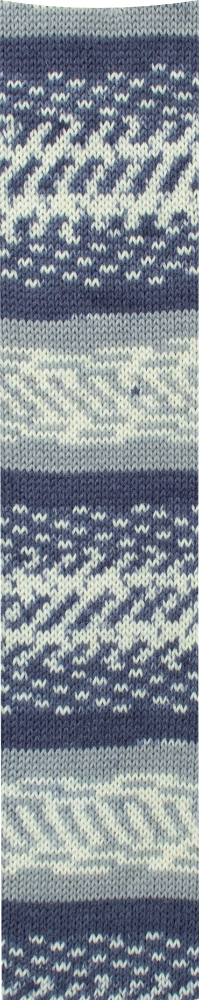 Fjord Socks - 4-fach Sockenwolle von Pro Lana 0191 - dunkelblau / jeans / weiß