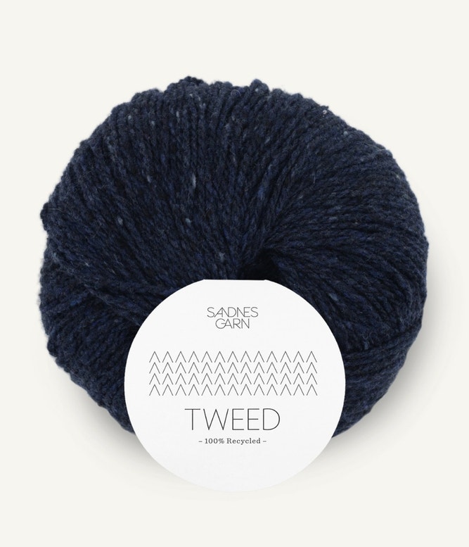 Tweed recycled von Sandnes Garn 5585 - marinebla