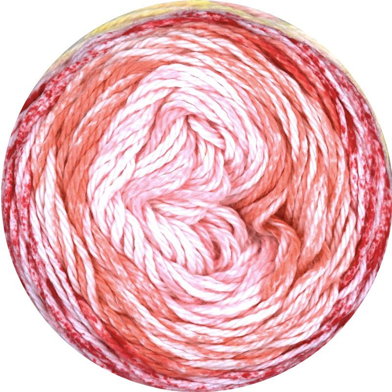 Cotton Wave Linie 477 von ONline 0105 - terra / rosa / rot