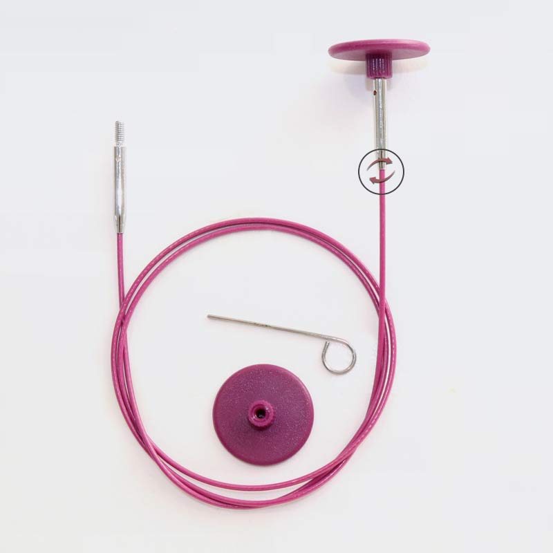 lila, Edelstahl nylonummantelt & 360° drehbar | 4,75 €