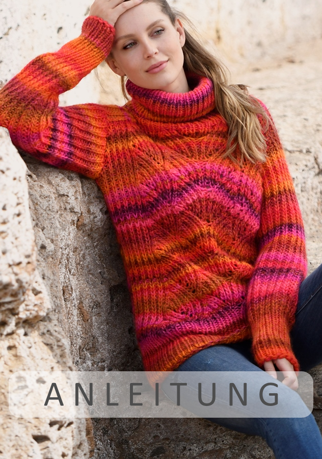 Rollkragen-pullover | Wollpaket mit Fano Linie 359 | Stricken