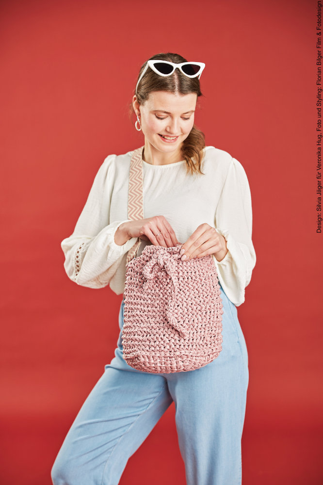 Tasche Elli | Anleitungsheft | Wolle Leder Look  | Stricken | Veronika Hug, Woolly Hugs, Christophorus Verlag