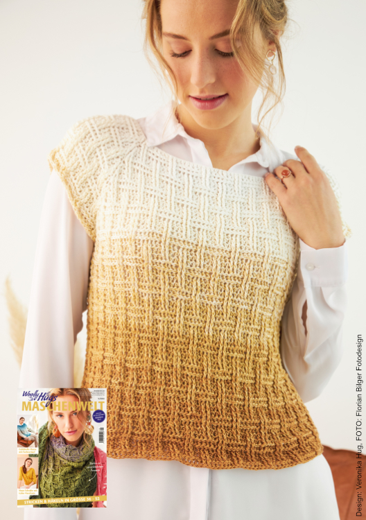 Kurzpulli Caramel | Anleitungsheft | Wolle BOBBEL cotton 800m  | Häkeln | Veronika Hug, Woolly Hugs, Christophorus Verlag