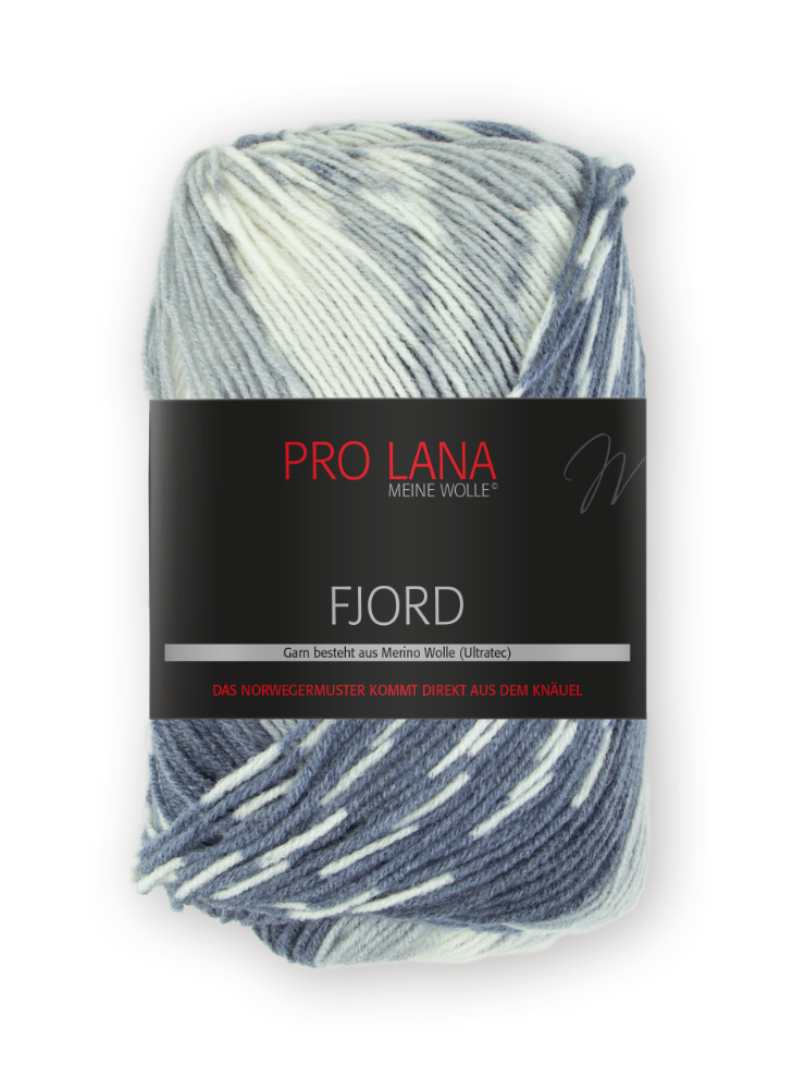 Fjord von Pro Lana 0091 - dunkelblau/jeans/weiß