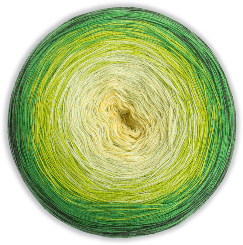 Bobbel Cotton XXL von Woolly Hugs 0605 - gelb / grün