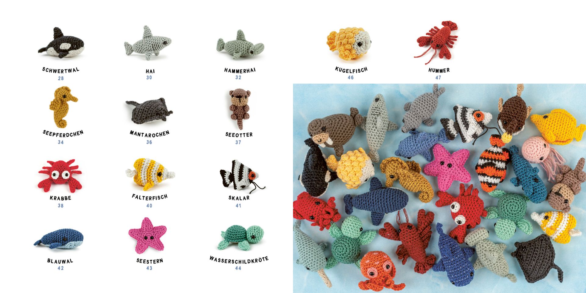 Mini-Amigurumis – süße Meeresbewohner
