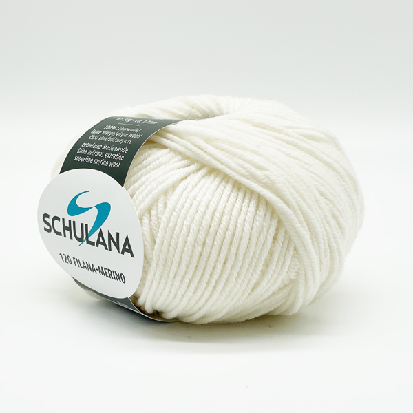 Filana-Merino 120 von Schulana 0001 - ecru