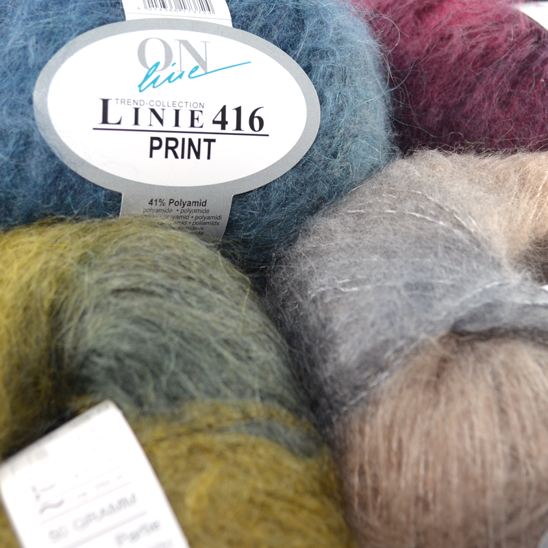 Print Color, ONline Linie 416 0005 - grau/senf/blau