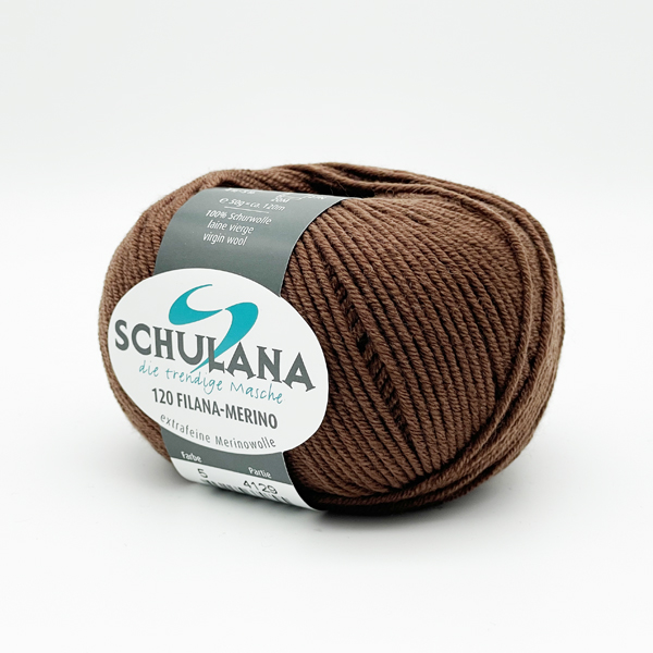 Filana-Merino 120 von Schulana 0005 - mittelbraun