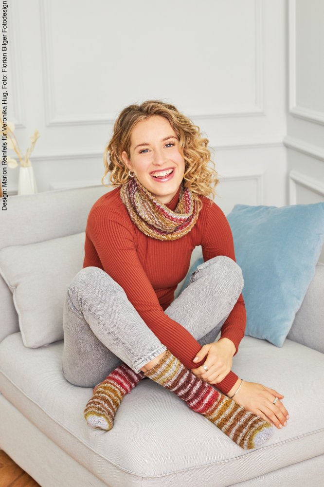 Socken & Loop gestrickt | Anleitungsheft | Wolle Paint Socks  | Stricken | Veronika Hug, Woolly Hugs, Christophorus Verlag