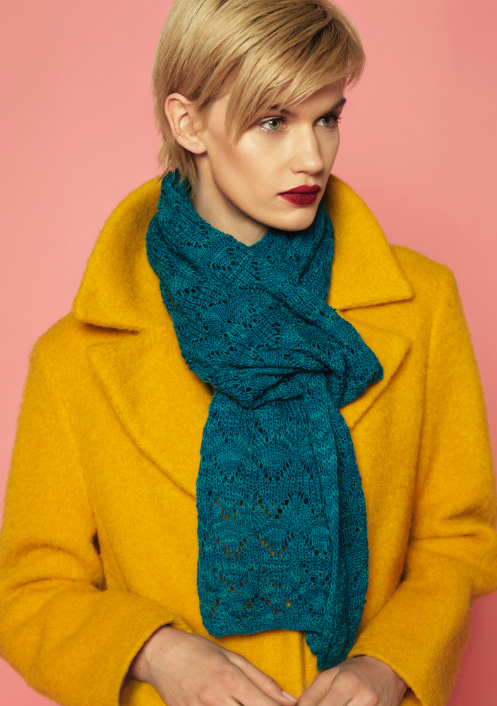 Schal Lephin | Anleitungsheft | Wolle 6 Karat  | Stricken | 