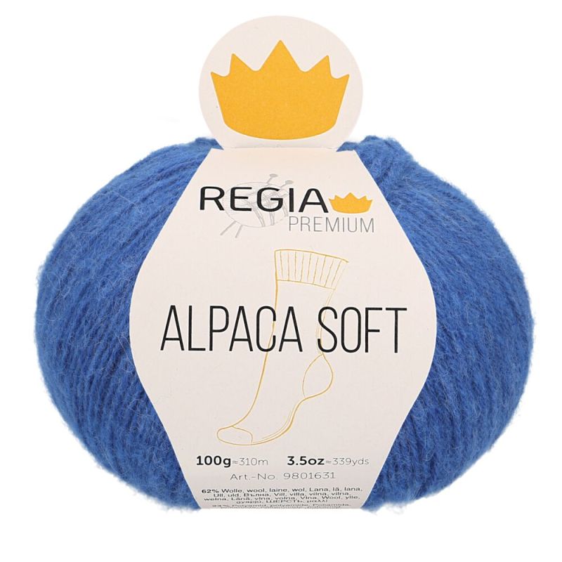 Premium Alpaca Soft Uni 4-fach Sockenwolle 100 g von Regia 0051 jeans