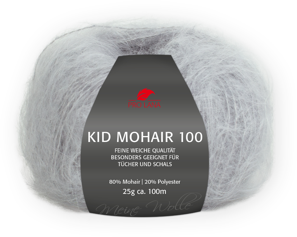 Kid Mohair 100 von Pro Lana 0091 - silber