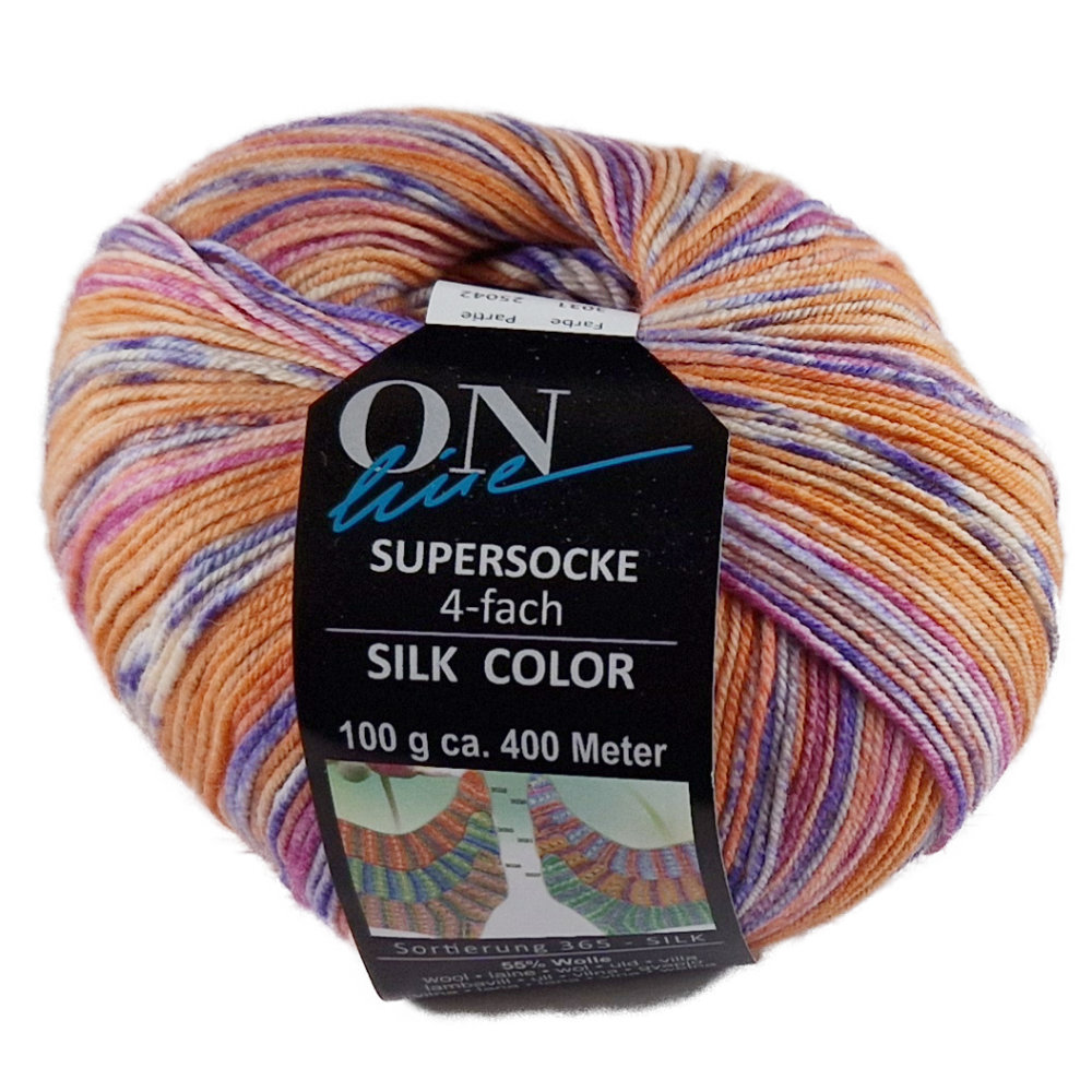 Supersocke Silk Sort. 365 Color 4-fach von ONline Sort 365 - 3031