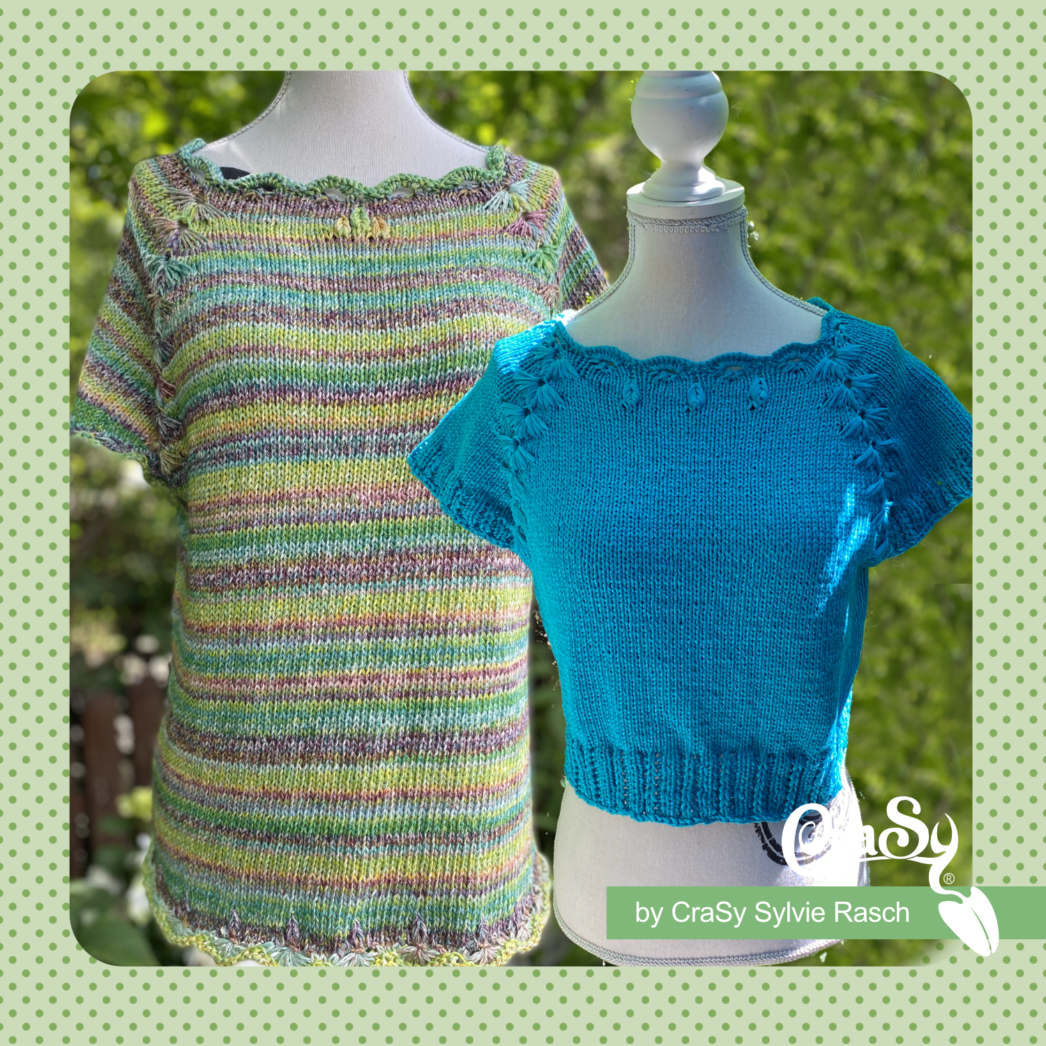 Shirt Blumenliebe | Einzelanleitung | Wolle Cavacalla Linie 457  | Stricken | Sylvie Rasch
