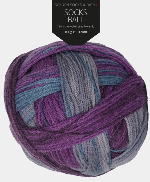 Golden Socks Ball - 4-fach Sockenwolle von Pro Lana 0001 - Farbverlauf