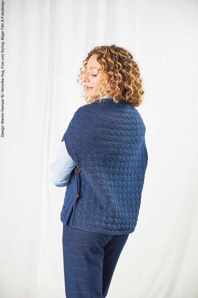 Überwurf Struktur | Anleitungsheft | Wolle Merino Silk Socks Stretch, 4-fach  | Stricken | Veronika Hug, Woolly Hugs, Christophorus Verlag