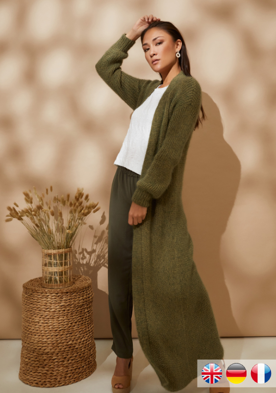 Mantel Khaki | Einzelanleitung | Stricken | Quail Studio