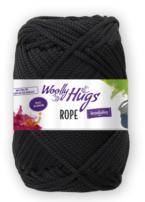 Rope von Woolly Hugs 0099 - schwarz