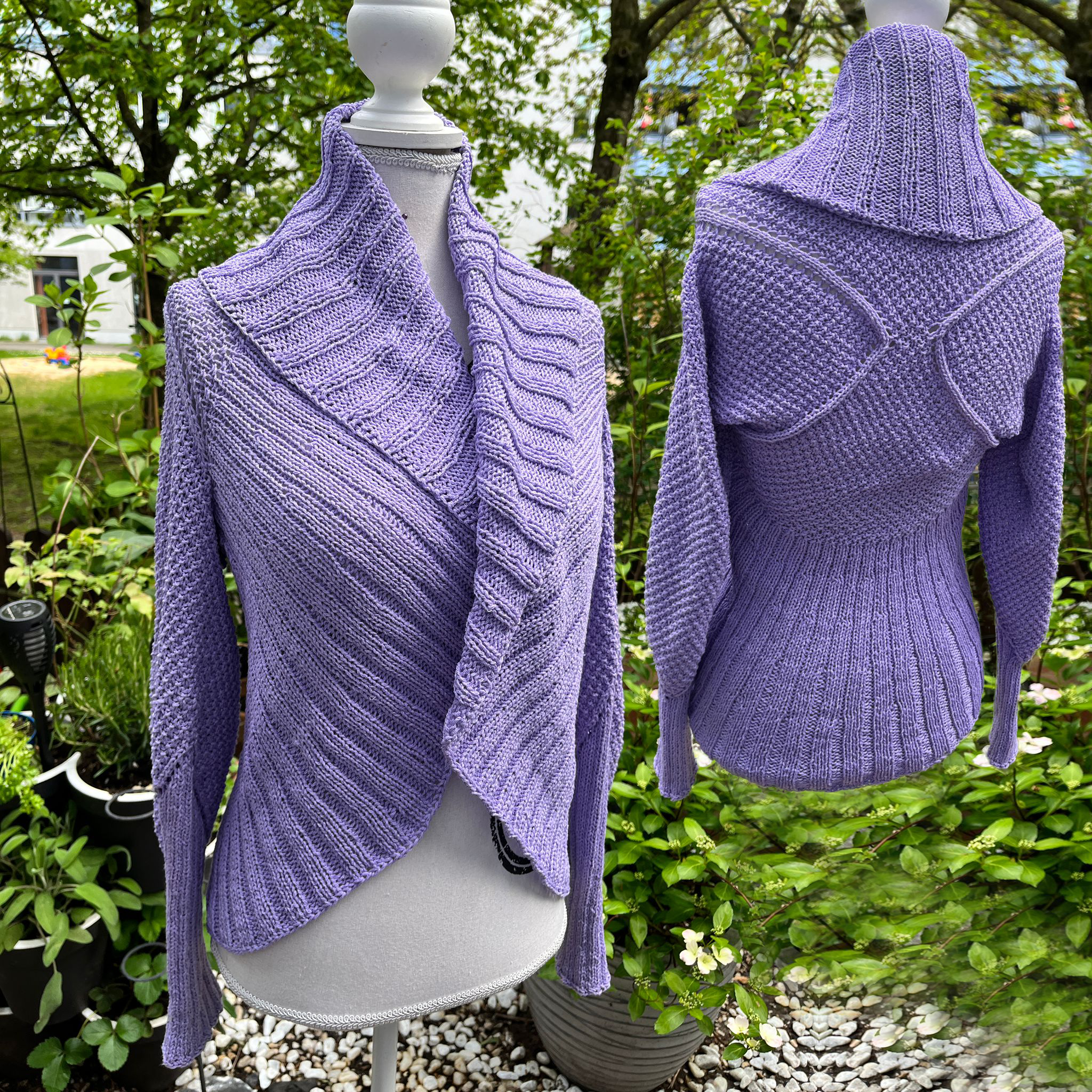 Strickjacke Perlentaucher | Einzelanleitung | Wolle Vianos Linie 522  | Stricken | Sylvie Rasch