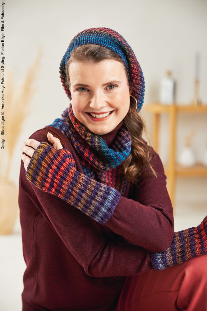 Accessoires-Set mit Socken | Anleitungsheft | Wolle Paint Socks  | Stricken | Veronika Hug, Woolly Hugs, Christophorus Verlag