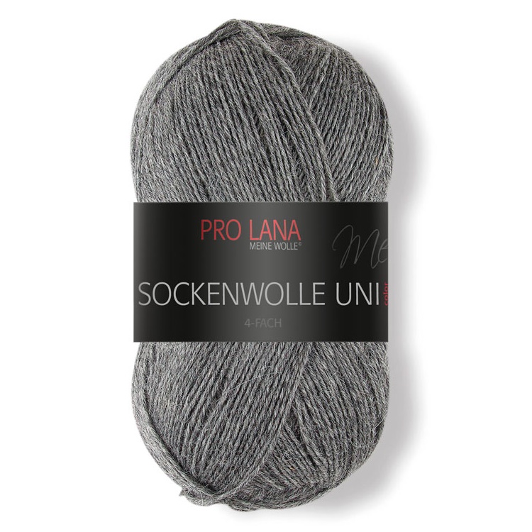 Sockenwolle uni - 4-fach von Pro Lana 0404 - flanell