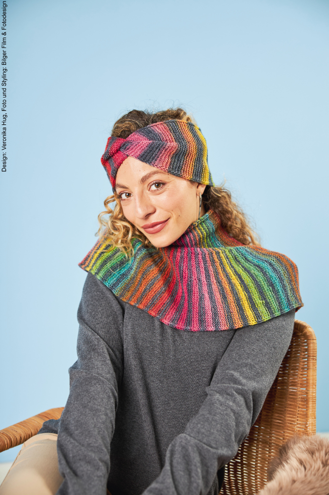 Loop & Stirnband Happy | Anleitungsheft | Wolle Paint Socks  | Stricken | Veronika Hug, Woolly Hugs, Christophorus Verlag