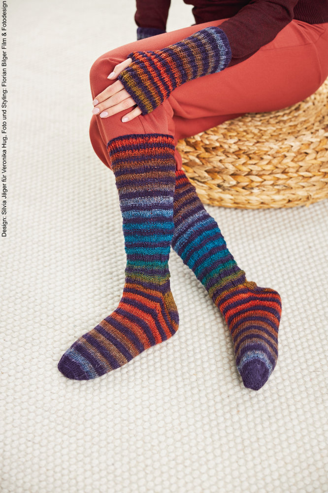 Accessoires-Set mit Socken | Anleitungsheft | Wolle Paint Socks  | Stricken | Veronika Hug, Woolly Hugs, Christophorus Verlag