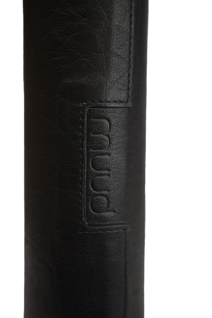 upsala - aufbewahrungsbox für stricknadeln, handgefertigt aus Echtleder von muud black