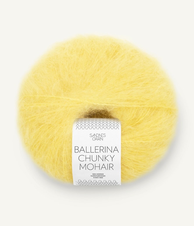 Ballerina Chunky Mohair von Sandnes Garn 9004 lemon