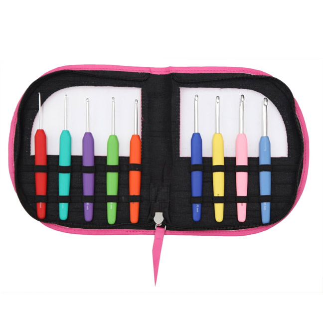 Häkelnadeln Set Waves, 2,00 - 6,00 mm, pink von knit pro