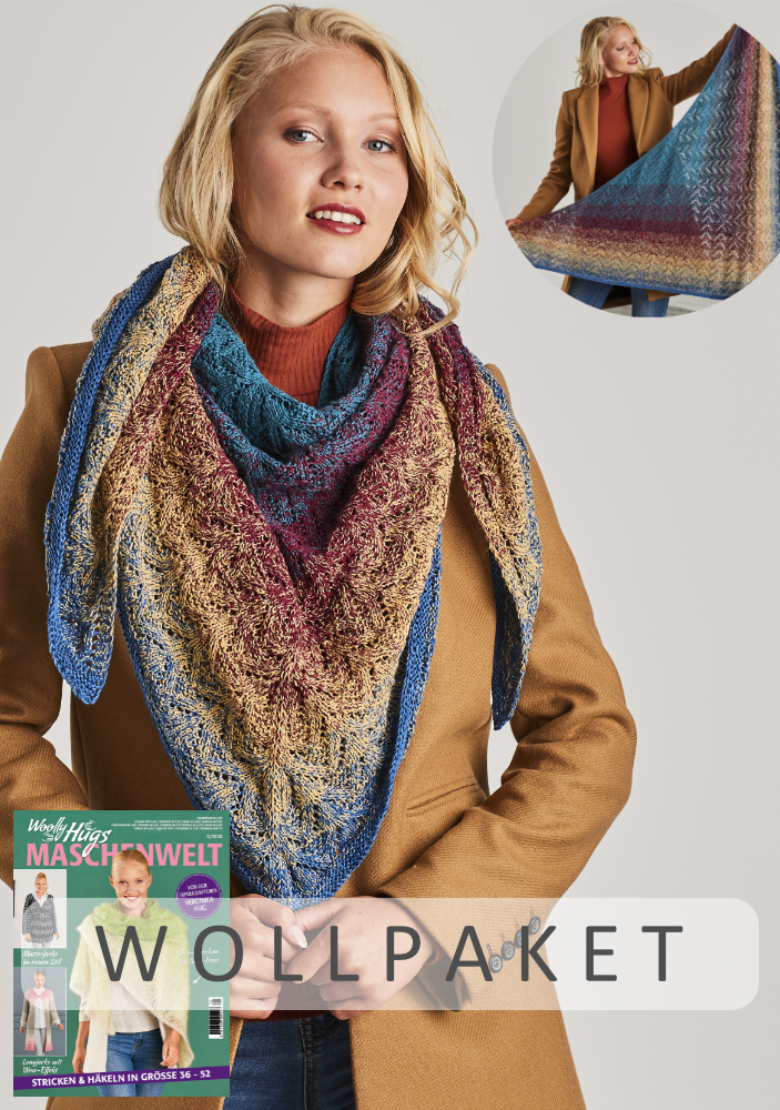 Tuch Semper | Anleitungsheft | Wolle BOBBEL cotton 800m  | Stricken | Veronika Hug, Woolly Hugs
