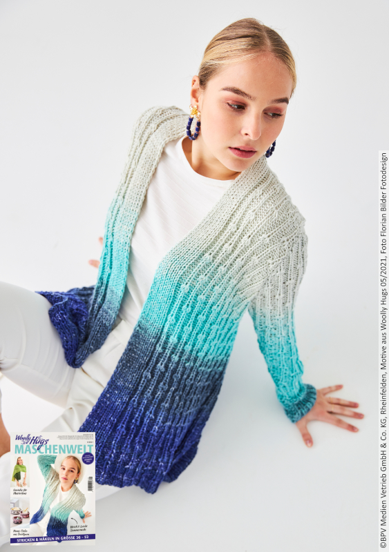 Strickjacke Eisbonbon | Anleitung aus Heft | Stricken | Woolly Hugs